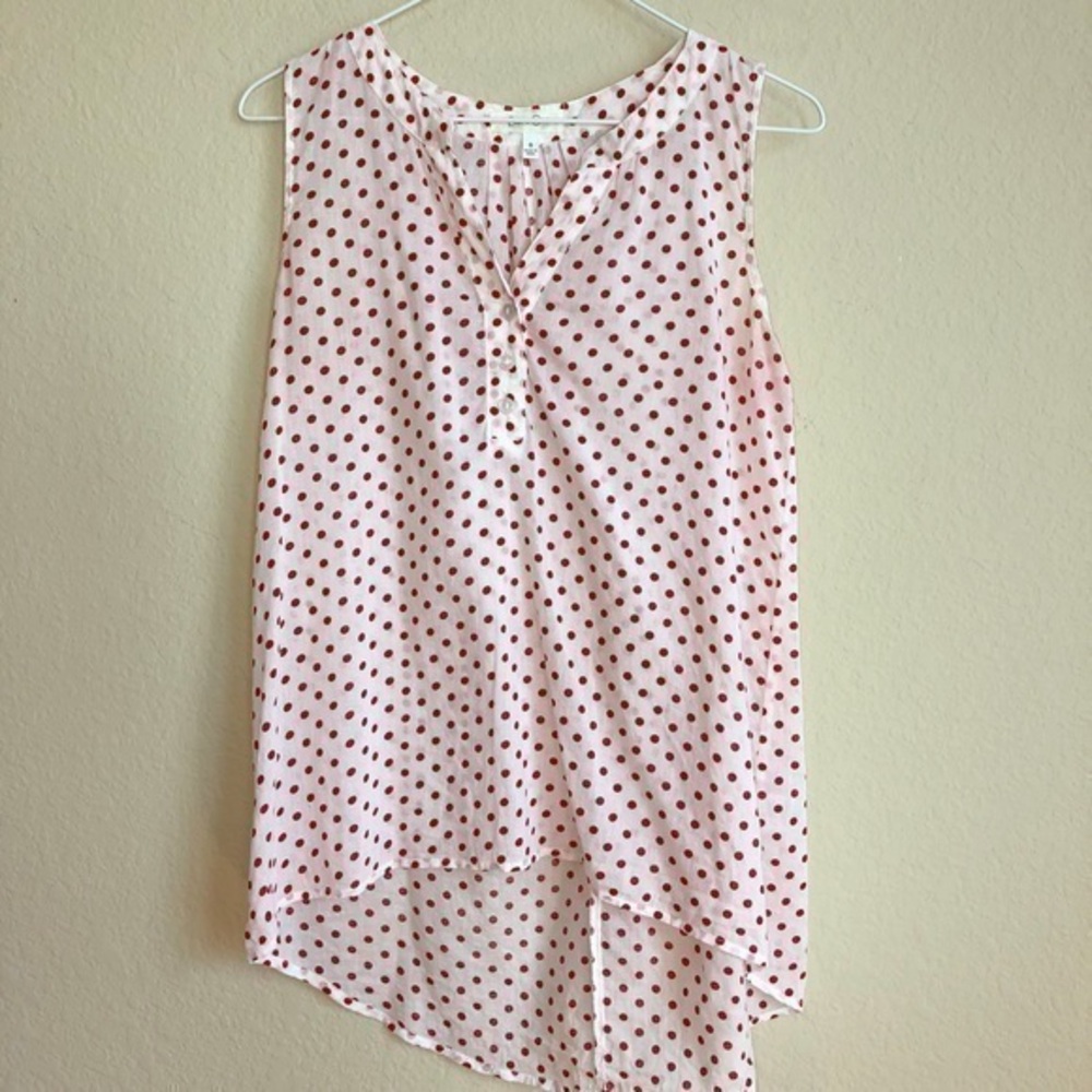 Eden & Olivia Tank Top Polka Dot Anthropologie